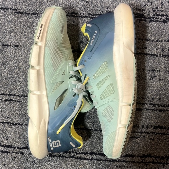 Women’s Salomon Predict 2 | Size 10 | Mint and Navy Running Shoes - Picture 2 of 6